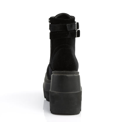 4 1/2" Wedge PF Ankle Boot, Side Zip (Demonia SHA52/B)