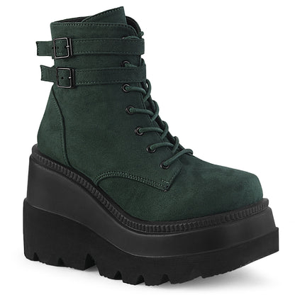 4 1/2" Wedge PF Ankle Boot, Side Zip (Demonia SHA52/B)