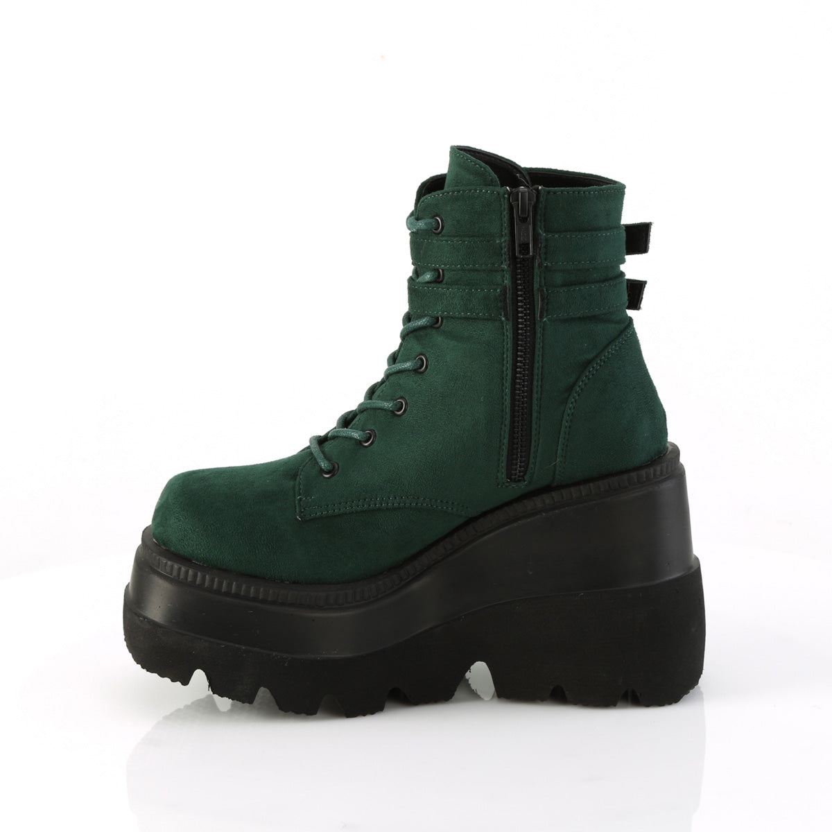 4 1/2" Wedge PF Ankle Boot, Side Zip (Demonia SHA52/B)