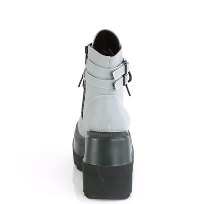 4 1/2" Wedge PF Ankle Boot, Side Zip (Demonia SHA52/B)