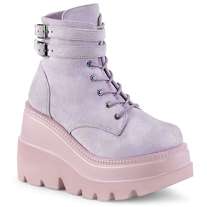 4 1/2" Wedge PF Ankle Boot, Side Zip (Demonia SHA52/B)