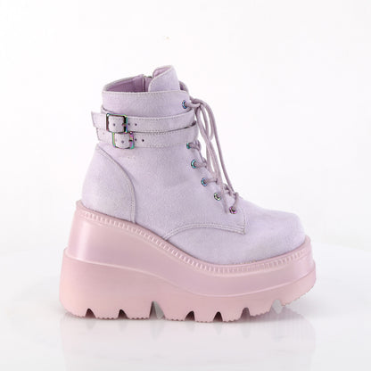 4 1/2" Wedge PF Ankle Boot, Side Zip (Demonia SHA52/B)