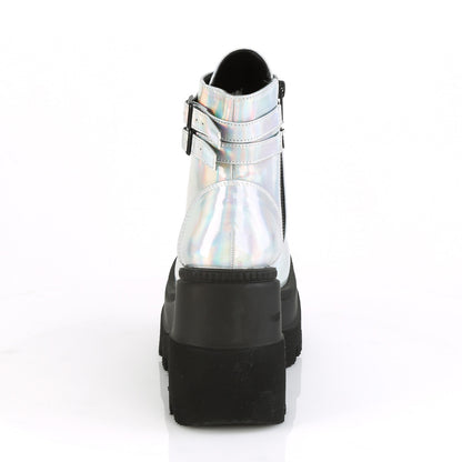 4 1/2" Wedge PF Ankle Boot, Side Zip (Demonia SHA52/B)
