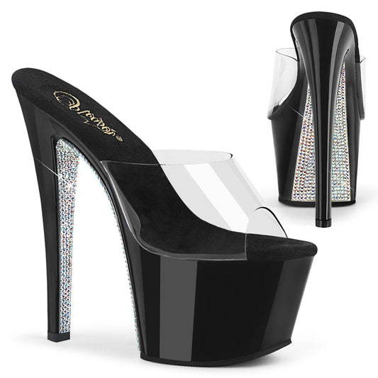 7" Heel, 2 3/4" PF Slide (Pleaser SKY301CRS/C/B-SRS)