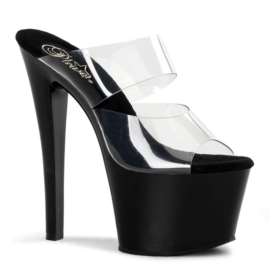 7" Heel Two-Band PF Slide (Pleaser SKY302/C/B)