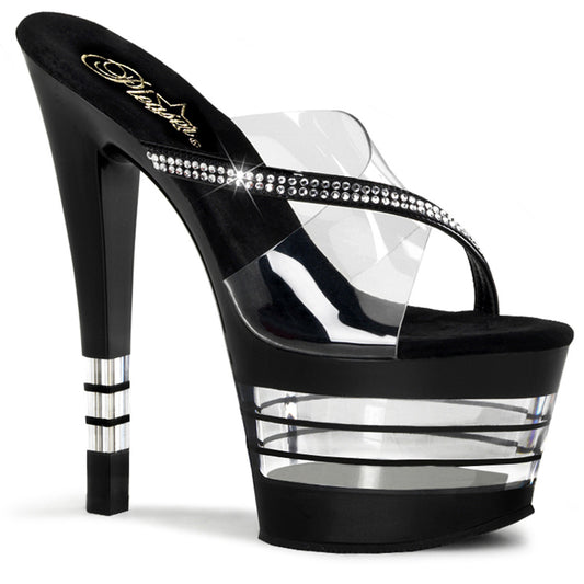 *7" Stiletto Heel Lined PF Slide W/RS (Pleaser SKY303LN/C/B)