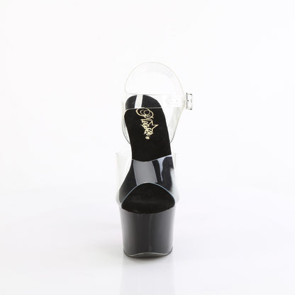 7" Heel, 2 3/4" PF Ankle Strap Sandal (Pleaser SKY308CRS/C/B-CHARS)