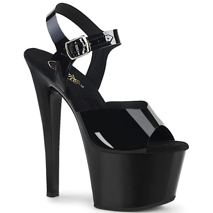 *7" Heel, 2 3/4" PF Ankle Strap Sandal (Pleaser SKY308N/BPTPU/M)