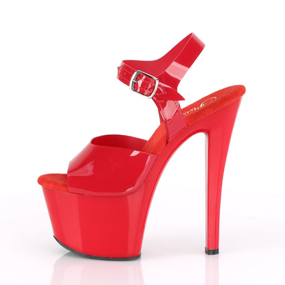 *7" Heel, 2 3/4" PF Ankle Strap Sandal (Pleaser SKY308N/BPTPU/M)