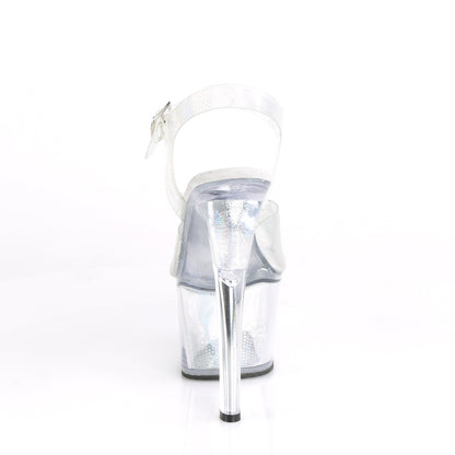 *7" Heel, 2 3/4" PF Ankle Strap Sandal (Pleaser SKY308N/BPTPU/M)