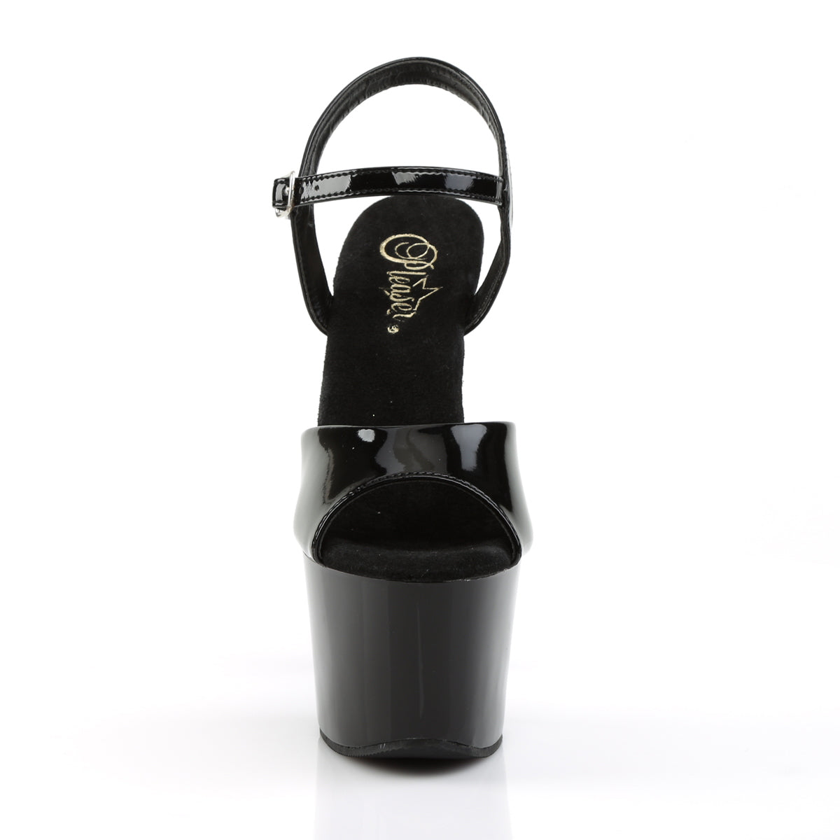 **7" Heel, 2 3/4" PF Two Tone Ankle Strap Sandal (Pleaser SKY309/B/BG)