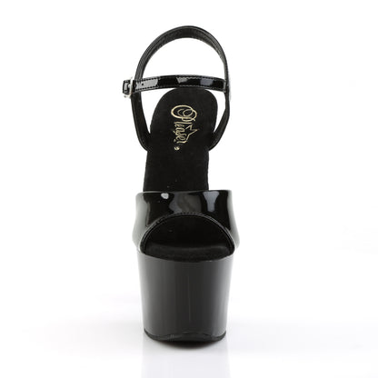 **7" Heel, 2 3/4" PF Two Tone Ankle Strap Sandal (Pleaser SKY309/B/BG)