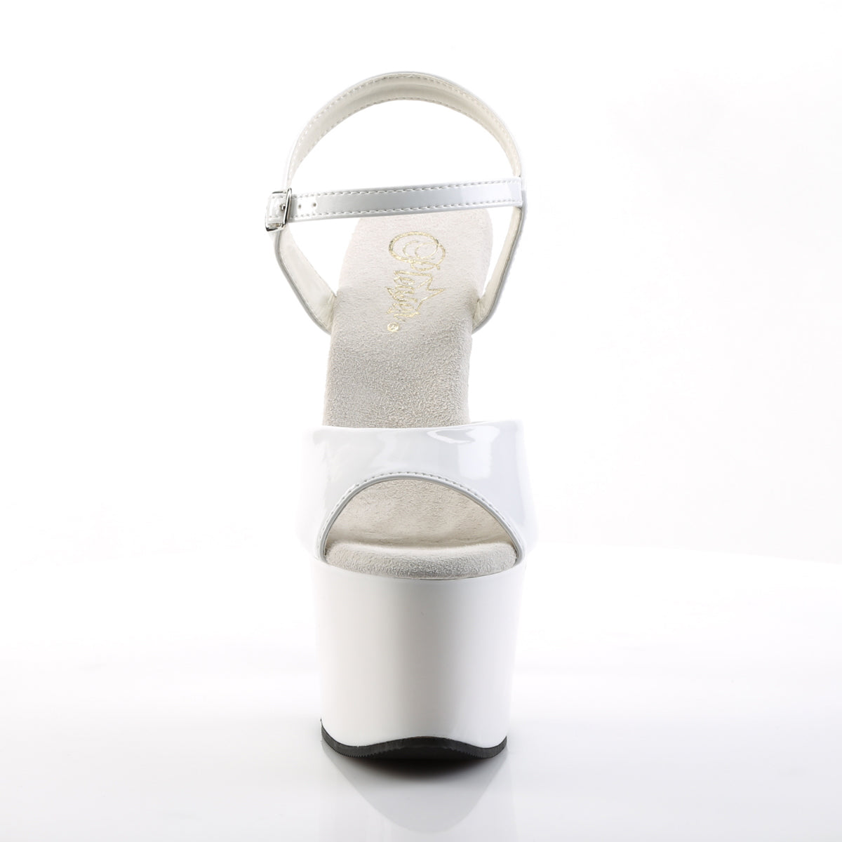 **7" Heel, 2 3/4" PF Two Tone Ankle Strap Sandal (Pleaser SKY309/B/BG)