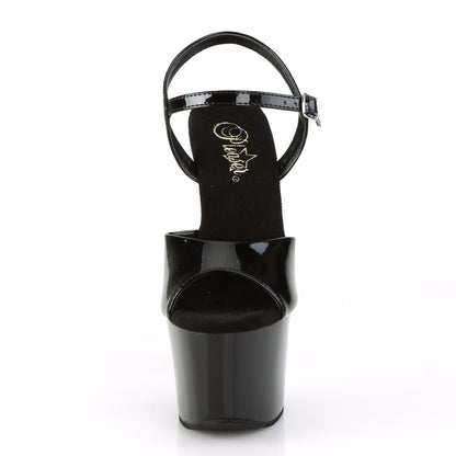 7" Heel, 2 3/4" PF Ankle Strap Sandal (Pleaser SKY309CRS/B/B-SRS)