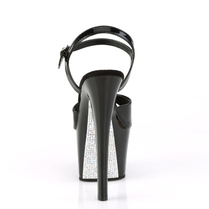 7" Heel, 2 3/4" PF Ankle Strap Sandal (Pleaser SKY309CRS/B/B-SRS)