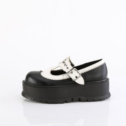 *2" Platform T-Strap Maryjane (Demonia SLK23/B-WVL)