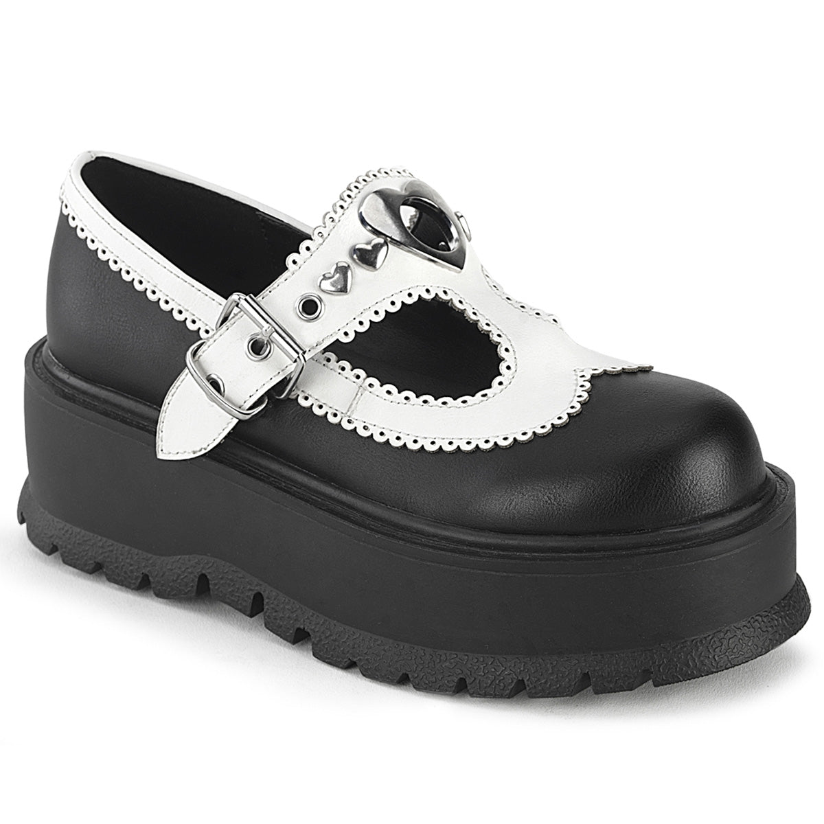 *2" Platform T-Strap Maryjane (Demonia SLK23/B-WVL)