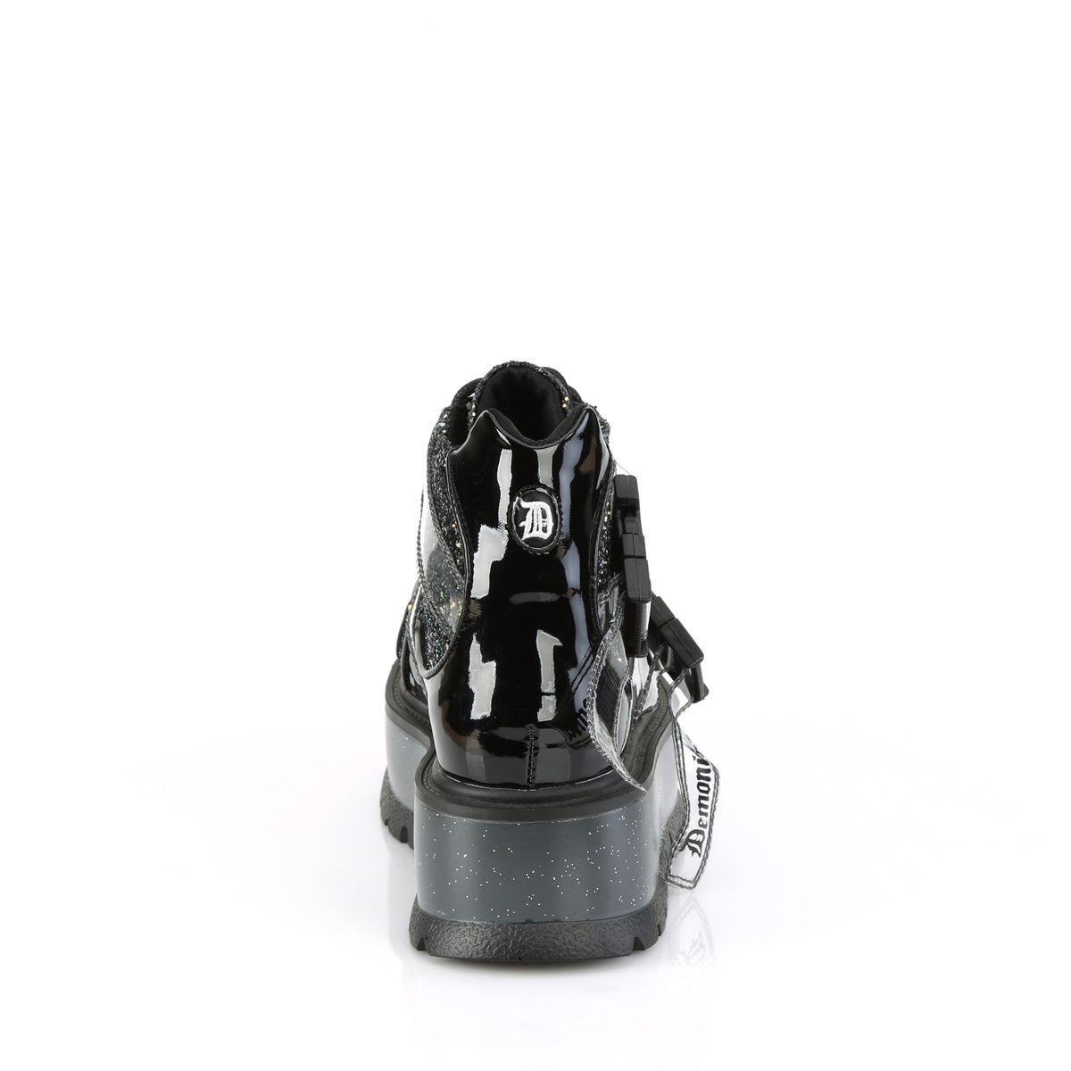 *2" PF Lace-Up Ankle Boot w/ Snap Buckle Detail (Demonia SLK50/BPT-MCG)