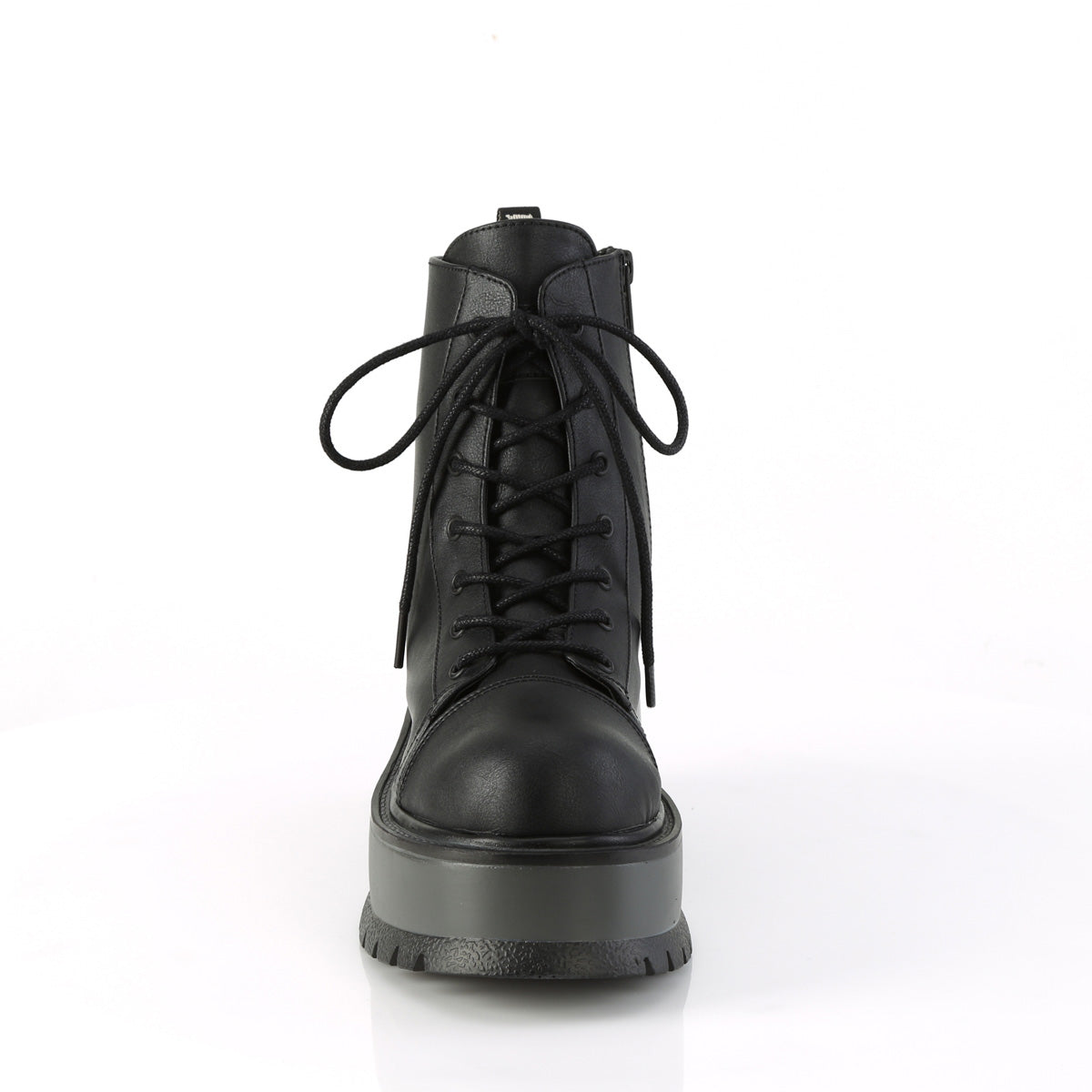 2" PF Lace-Up Ankle Boot, Side Zip (Demonia SLK55/BVL)