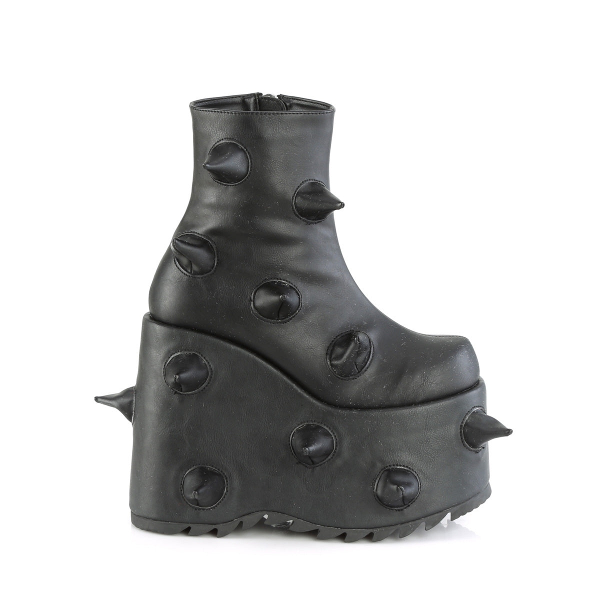 **7" PF Ankle Boot, Side Zip (Demonia SLAY77/B-RVL)
