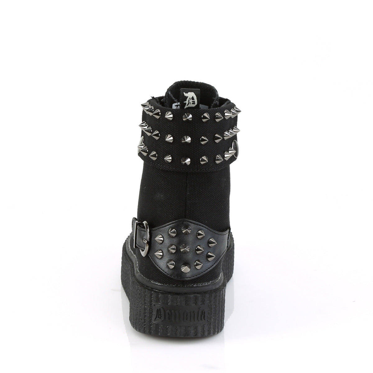 1 1/2" PF Round Toe Lace-Up Front High Top Creeper Sneaker (Demonia SNK266/BCA-VL)