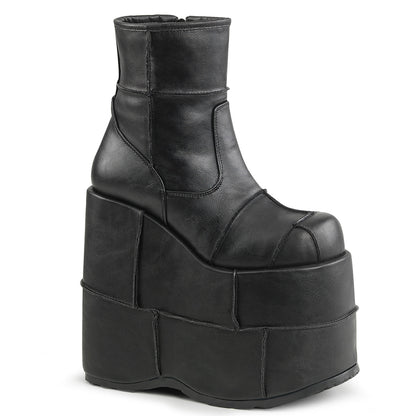 7" PF Ankle Boot, Side Zip (Demonia STA201/BVL)