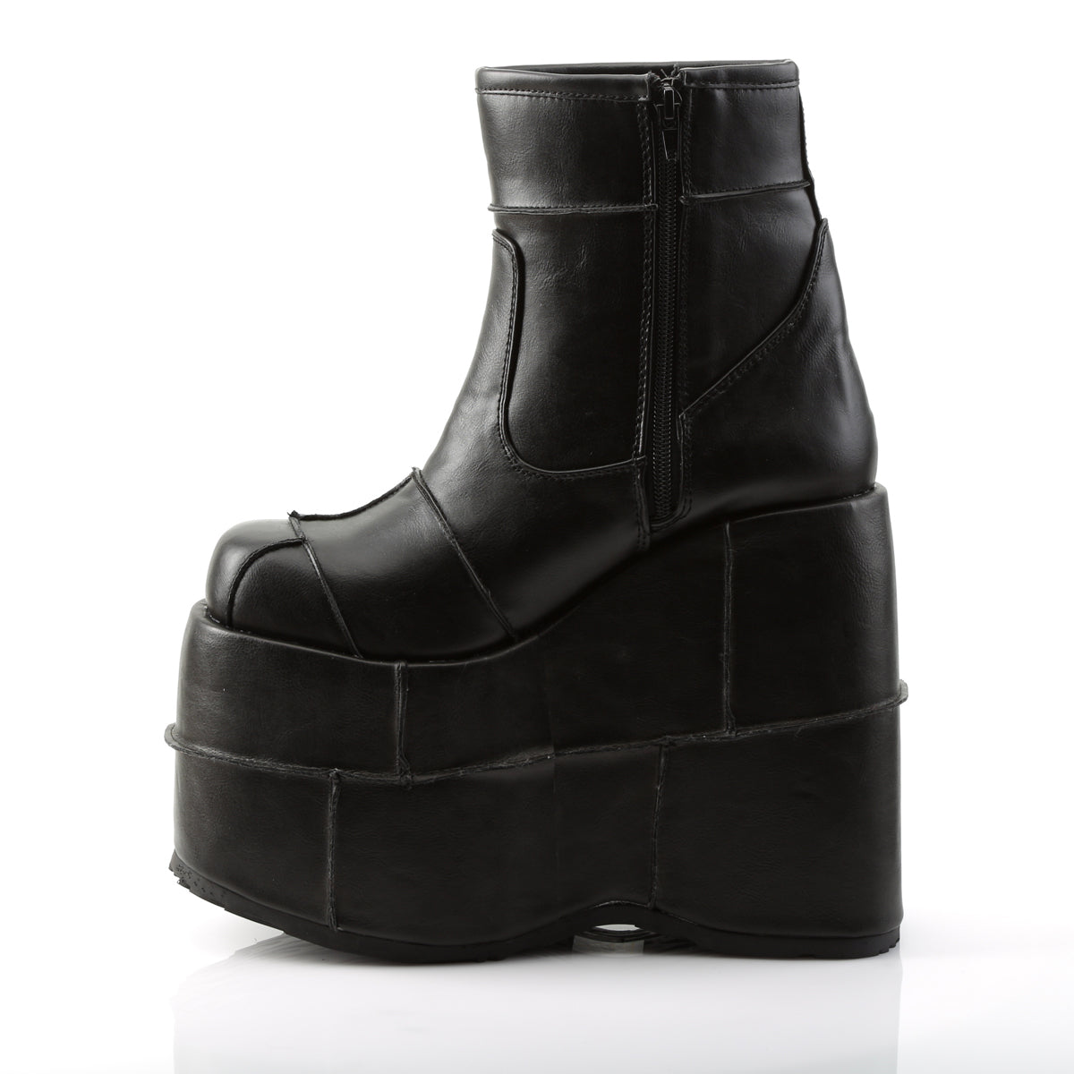 7" PF Ankle Boot, Side Zip (Demonia STA201/BVL)