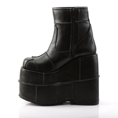 7" PF Ankle Boot, Side Zip (Demonia STA201/BVL)