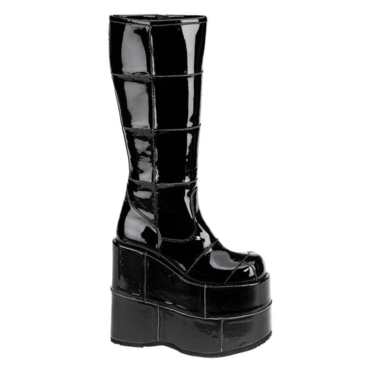 7" PF Goth Cyber GoGo Punk Patched Knee BT (Demonia STA301/B)
