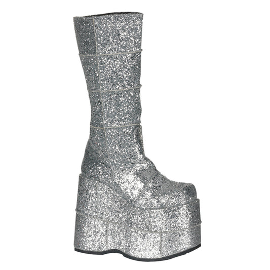 7" PF Goth Cyber GoGo Punk Patched Knee BT (Demonia STA301G/S)