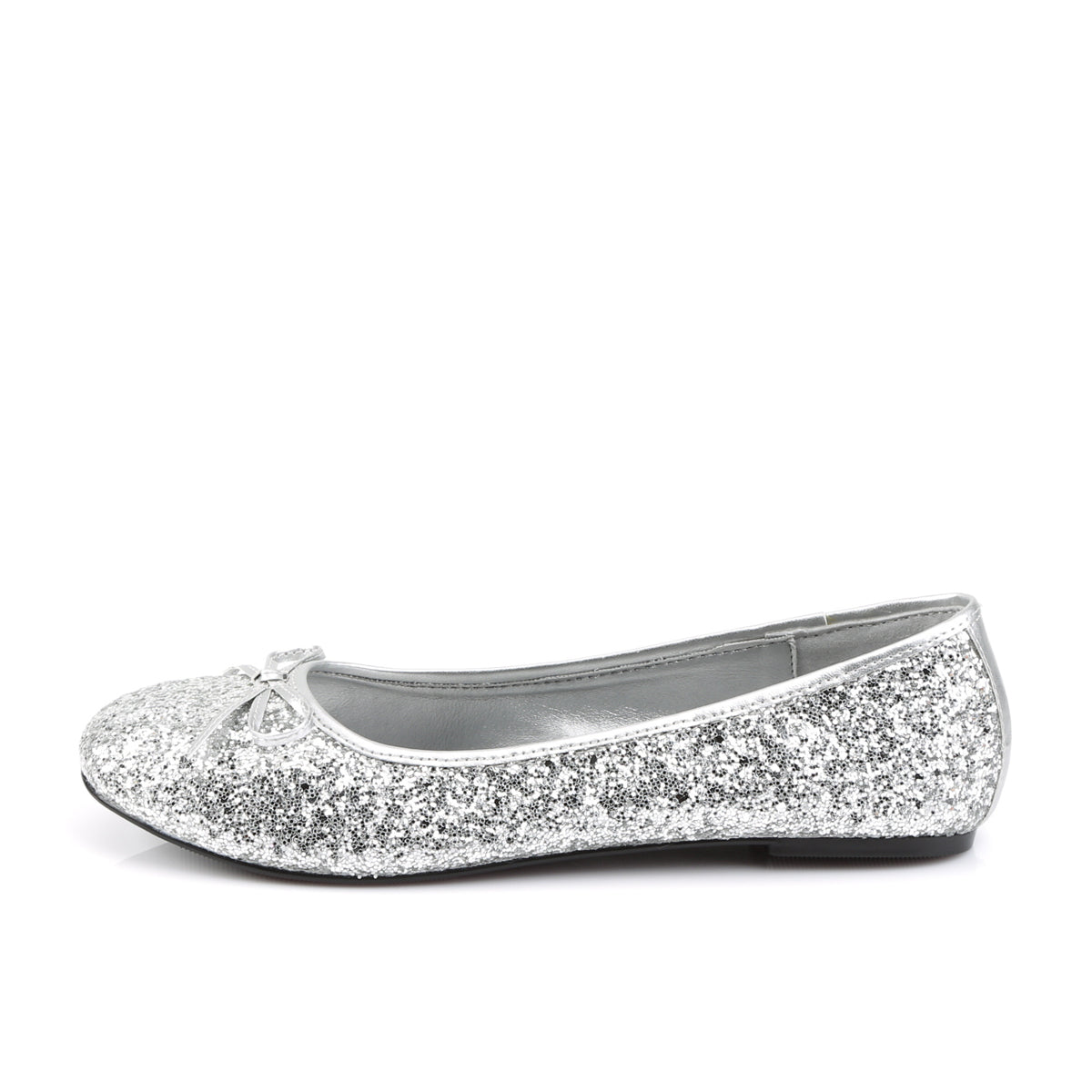 *Adult Ballet Glitter Flat with Bow Accent, Fantasy, Fairy (Funtasma STAR16G/GRN)