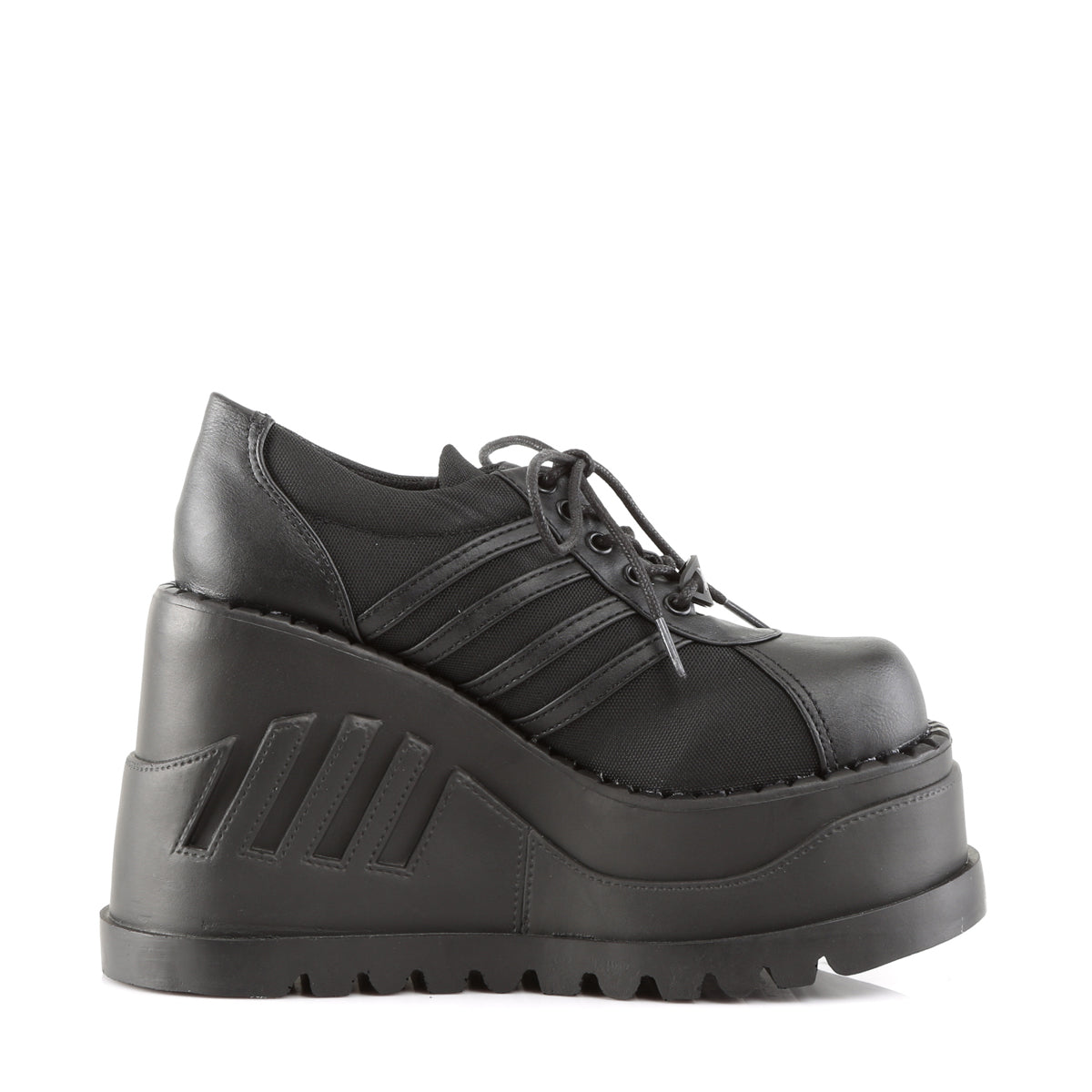 4 3/4" PF Goth Punk Cyber Gogo shoes w/ Zipper (Demonia STO08/B/PU)