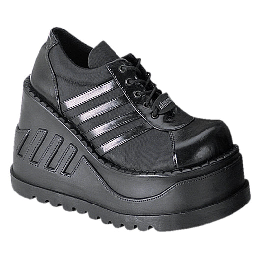 4 3/4" PF Goth Punk Cyber Gogo shoes w/ Zipper (Demonia STO08/B/PU)