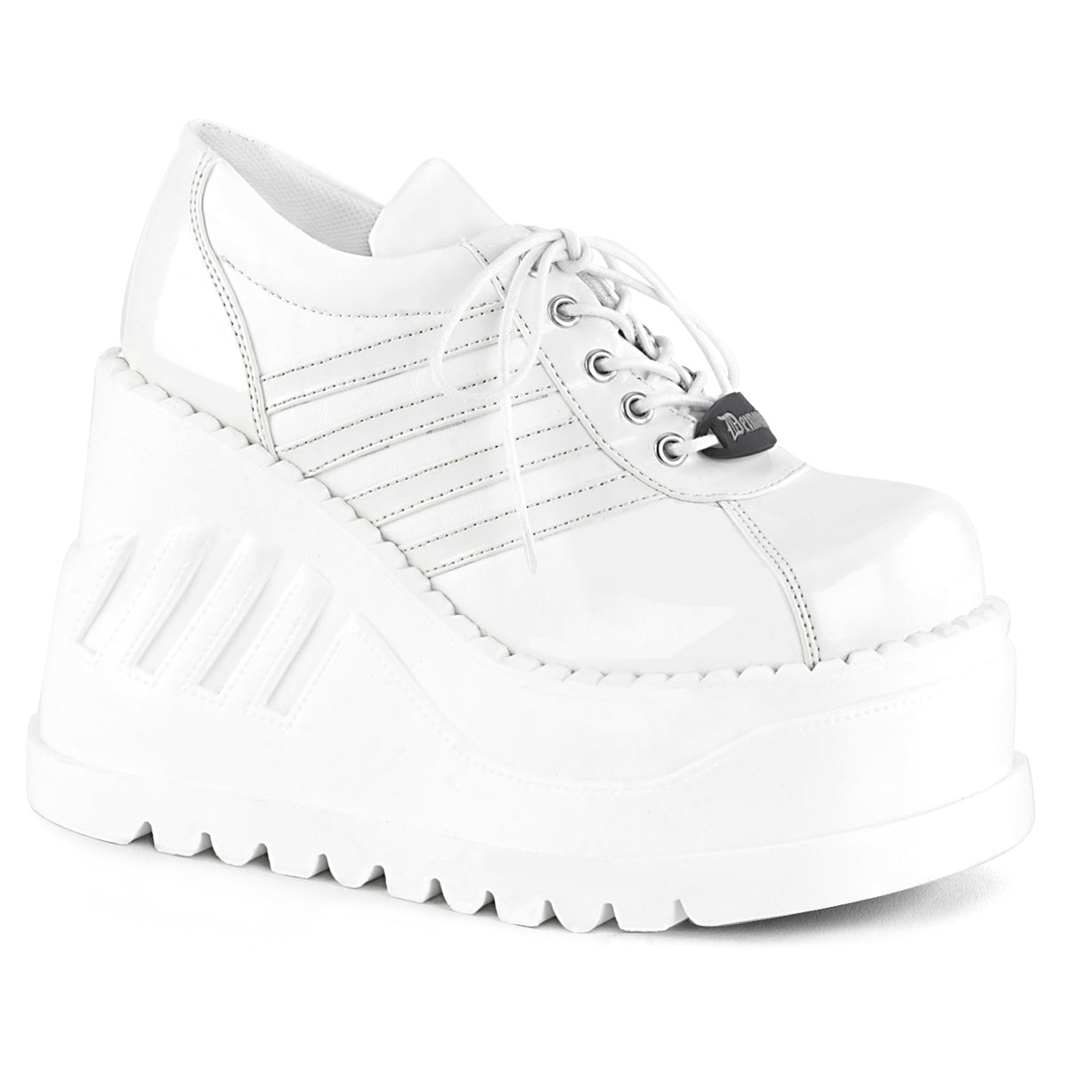 4 3/4" PF Goth Punk Cyber Gogo shoes w/ Zipper (Demonia STO08/B/PU)
