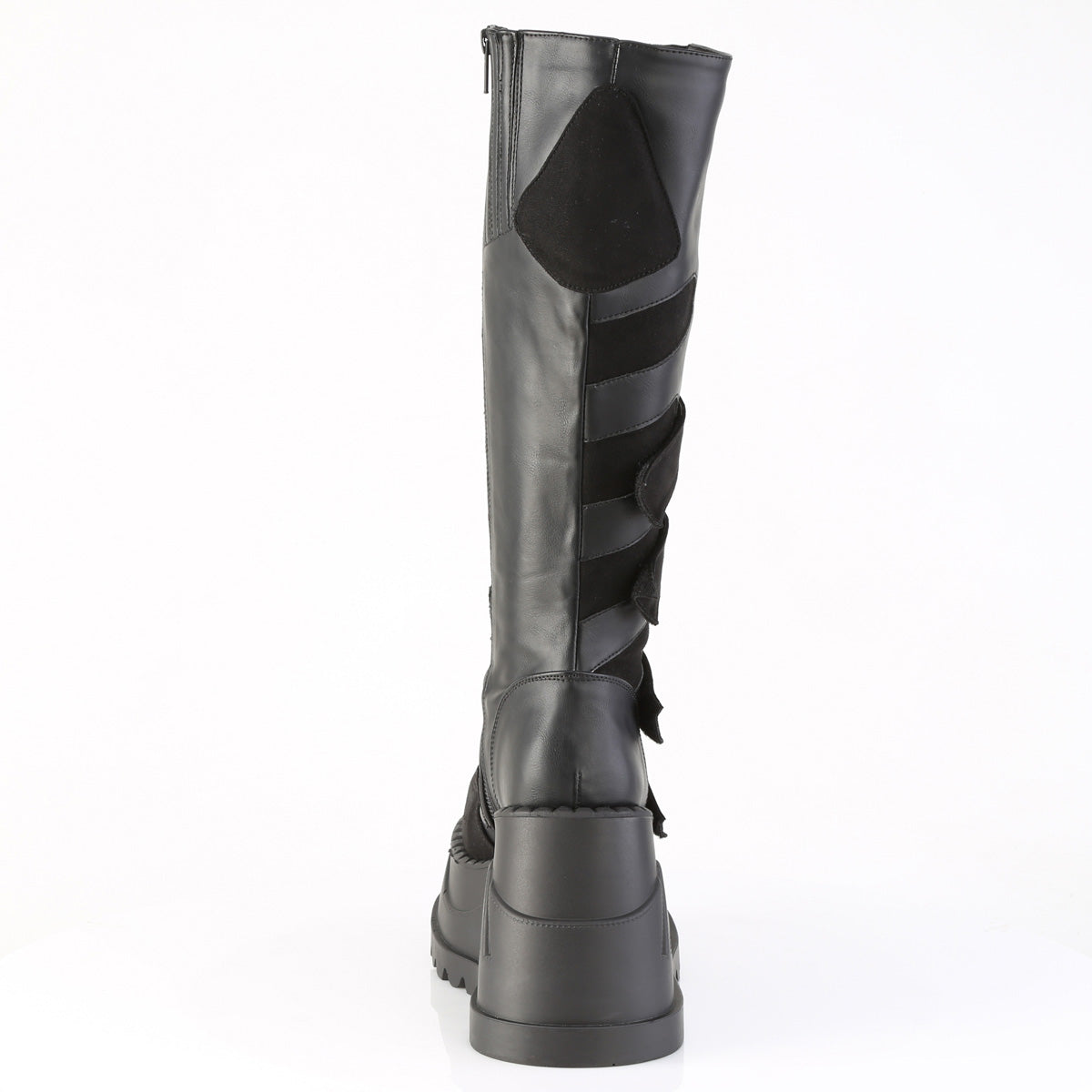4 3/4" Wedge PF Knee High Boot, Inside Zip (Demonia STO228/BVL)