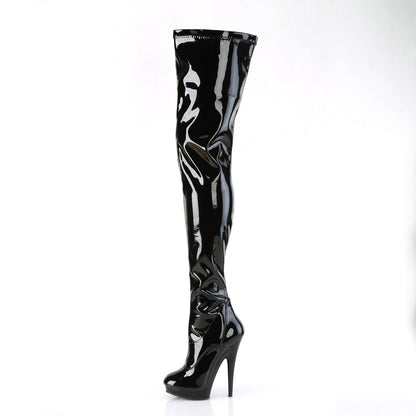 *6" Heel, 1" PF Stretch Crotch Boot, Side Zip (Fabulicious SUL4000/B/M)