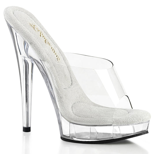 **6" Heel, 1" PF Peep Toe Slide (Fabulicious SUL601/C/M)