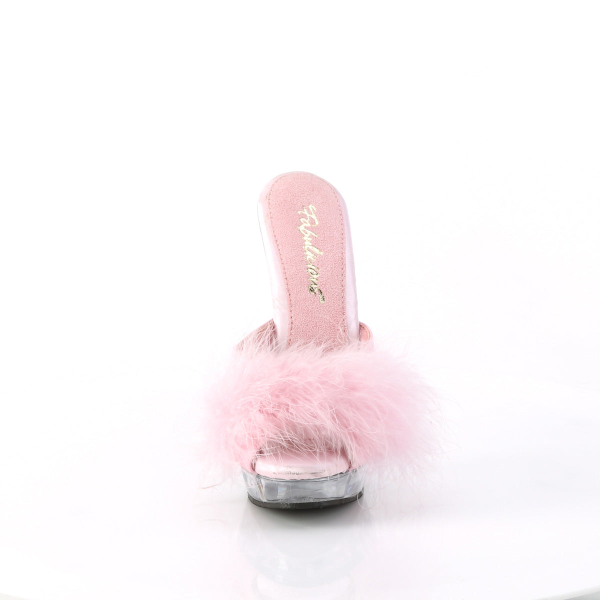 *6" Heel, 1" PF Marabou Slipper (Fabulicious SUL601F/BPPU)