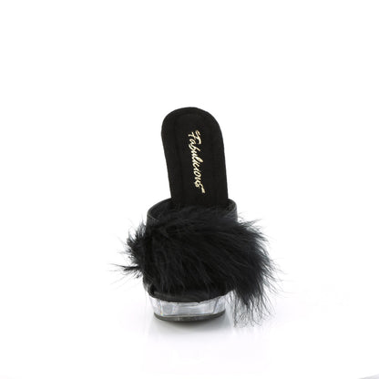 *6" Heel, 1" PF Marabou Slipper (Fabulicious SUL601F/BPPU)