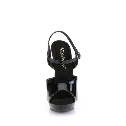 *6" Heel, 1" PF Ankle Strap Sandal (Fabulicious SUL609/B/M)