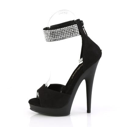 *6" Heel, 1" PF d'Orsay Sandal w/RS, Back Zip (Fabulicious SUL625/BFS/M)