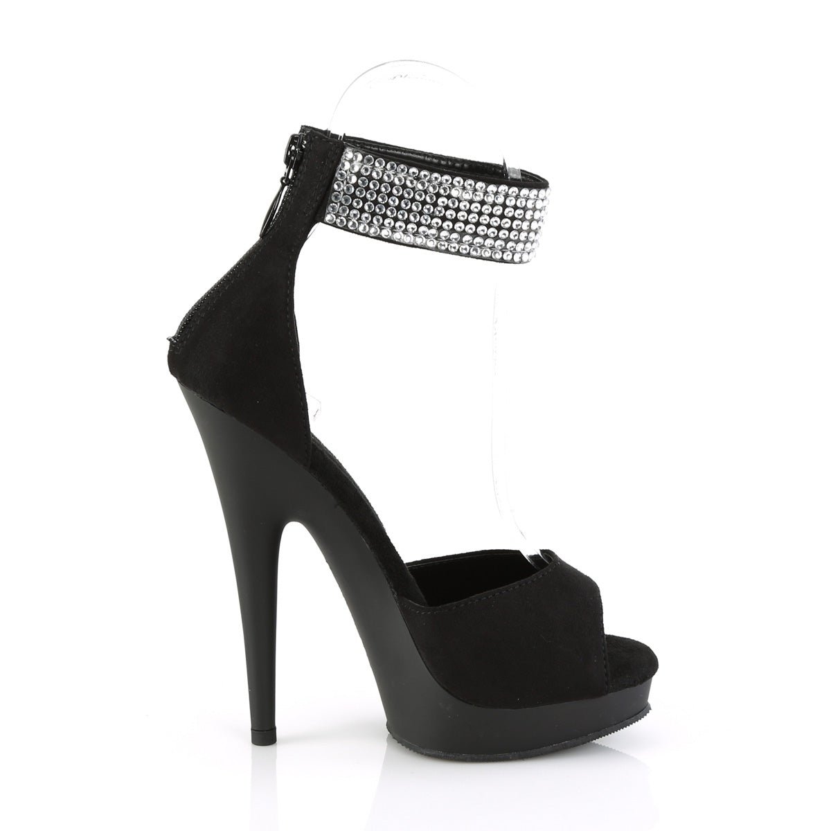 *6" Heel, 1" PF d'Orsay Sandal w/RS, Back Zip (Fabulicious SUL625/BFS/M)