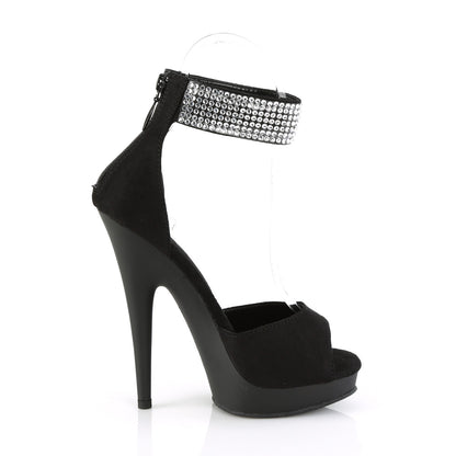 *6" Heel, 1" PF d'Orsay Sandal w/RS, Back Zip (Fabulicious SUL625/BFS/M)