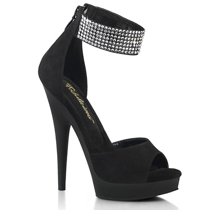 *6" Heel, 1" PF d'Orsay Sandal w/RS, Back Zip (Fabulicious SUL625/BFS/M)