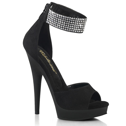 *6" Heel, 1" PF d'Orsay Sandal w/RS, Back Zip (Fabulicious SUL625/BFS/M)
