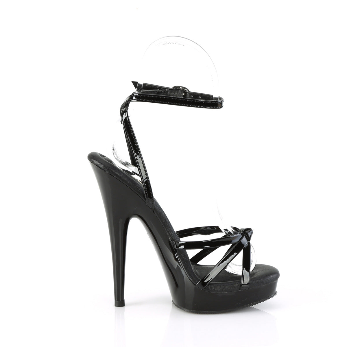 **6" Heel, 1" PF Wrap Around Knotted Strap Sandal (Fabulicious SUL638/B/M)