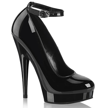 **6" Heel, 1" PF Ankle Strap Pump (Fabulicious SUL686/B/M)