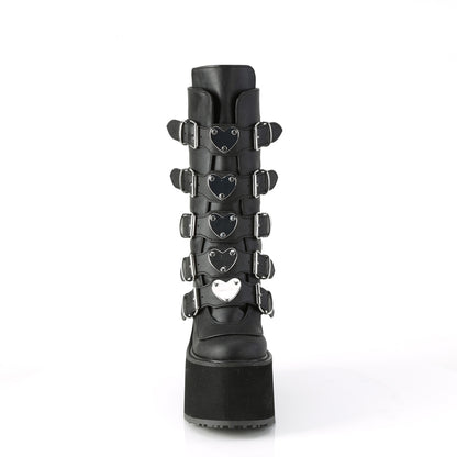 5 1/2" PF Mid-Calf Boot w/5 BuckleStraps, BackMetalZip (Demonia SWI230/BVL)