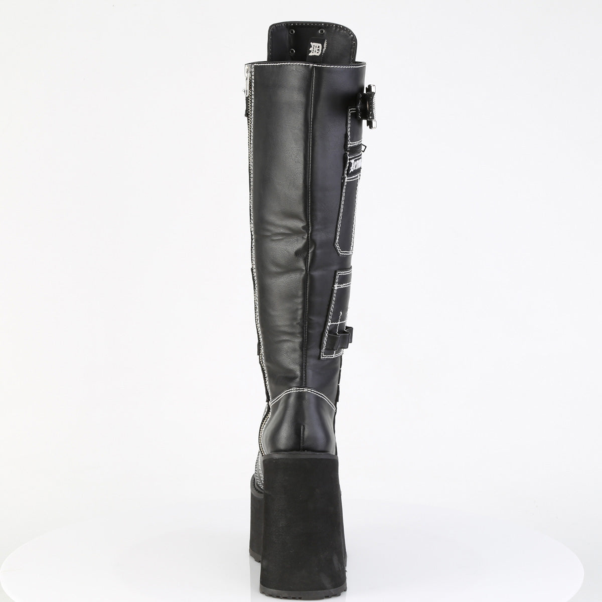 5 1/2" PF Lace-Up Knee High Boot, Side Zip (Demonia SWI260/BVL)