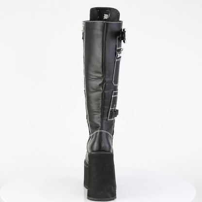 5 1/2" PF Lace-Up Knee High Boot, Side Zip (Demonia SWI260/BVL)